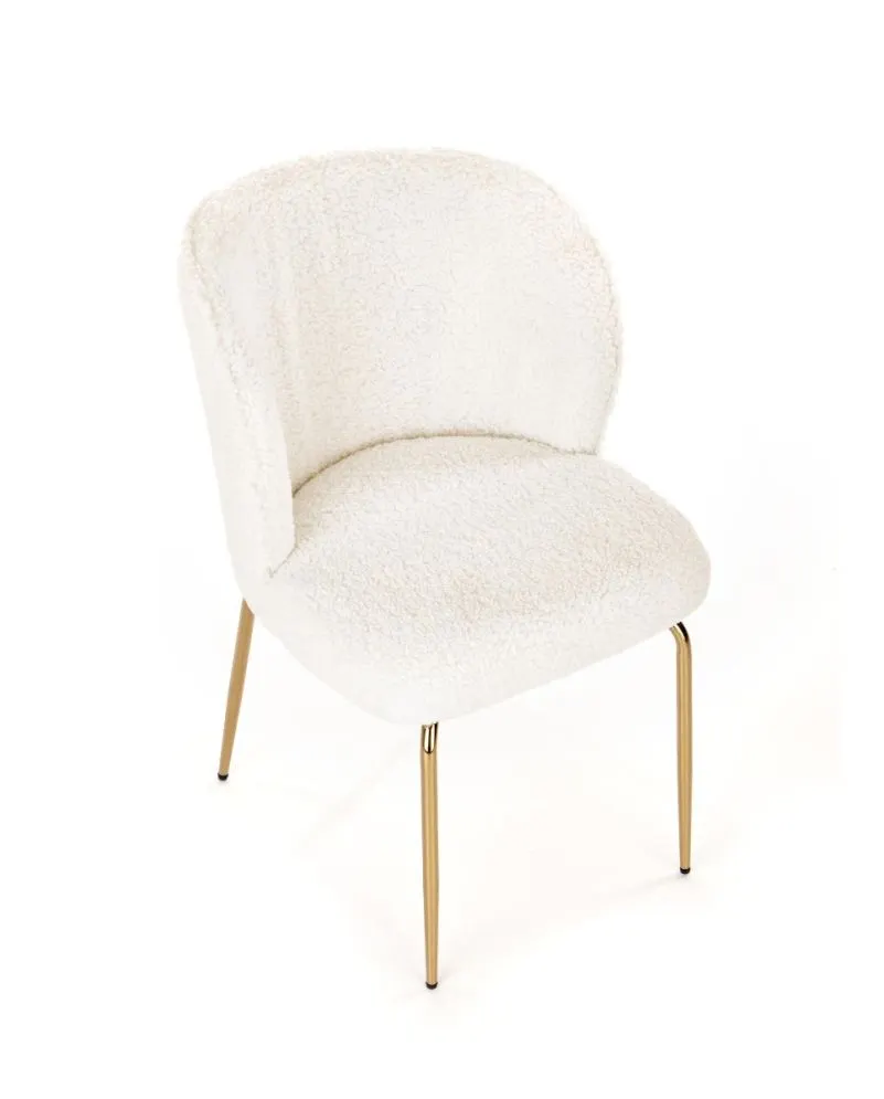 Krzesło K474 kremowe do jadalni i salonu w stylu glamour | MIRAT. w stylu GLAMOUR kolekcja