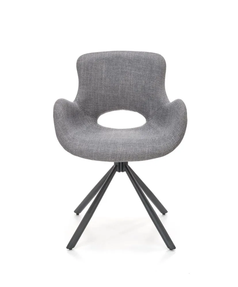 Krzesło K475 szare na metalowych nogach | MIRAT. w stylu LOFT kolekcja