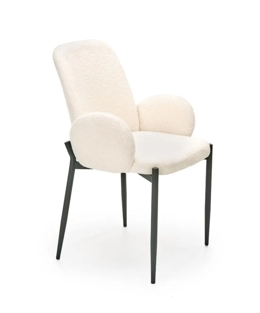 Krzesło K477 kremowe na metalowych nogach | MIRAT. w stylu LOFT kolekcja