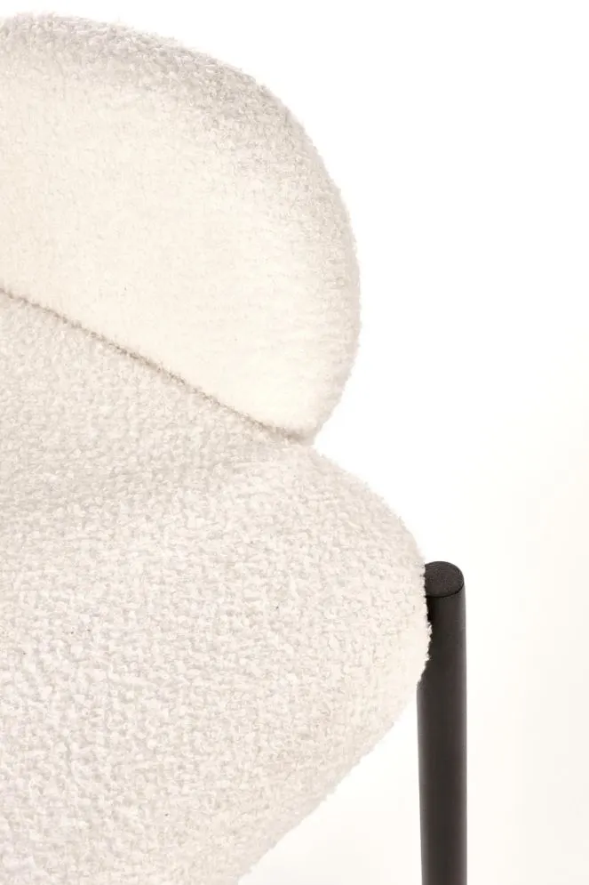 Krzesło K477 kremowe na metalowych nogach | MIRAT. w stylu LOFT kolekcja