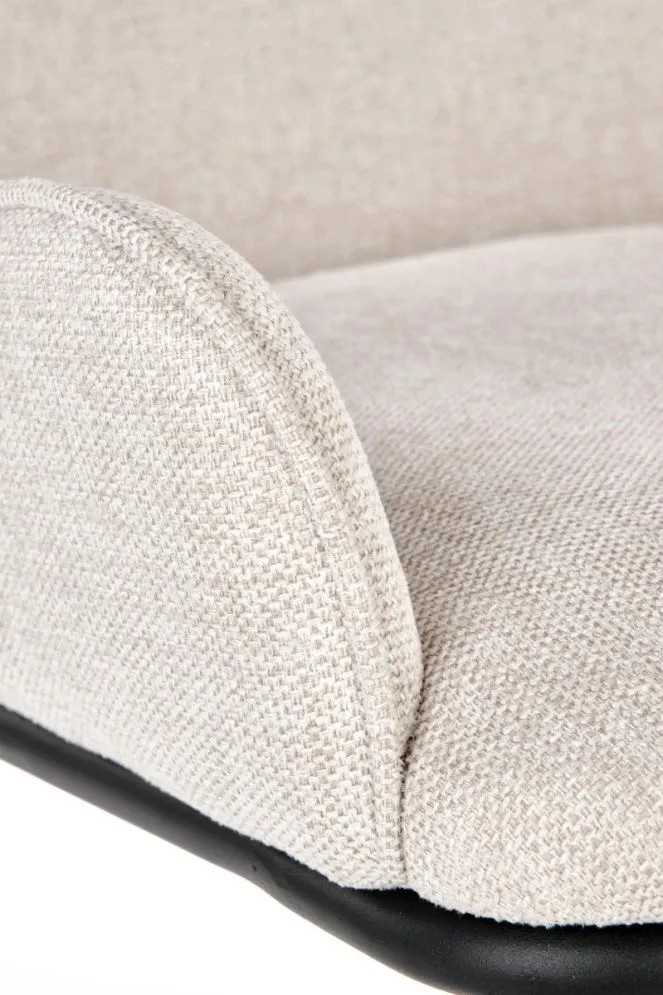 Krzesło K481 beżowe tapicerowane materiałem | MIRAT. w stylu LOFT kolekcja