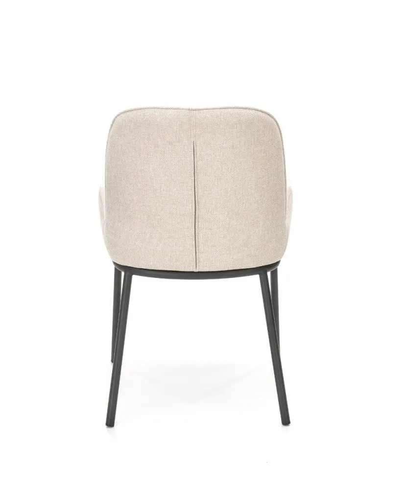 Krzesło K481 beżowe tapicerowane materiałem | MIRAT. w stylu LOFT kolekcja