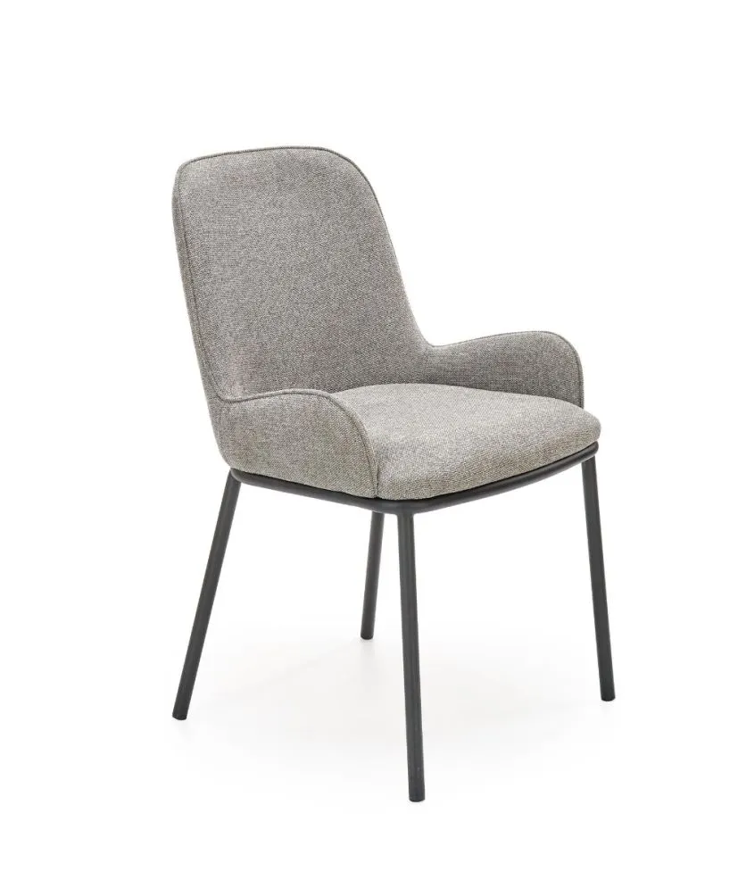 Krzesło K481 szare tapicerowane materiałem | MIRAT. w stylu LOFT kolekcja
