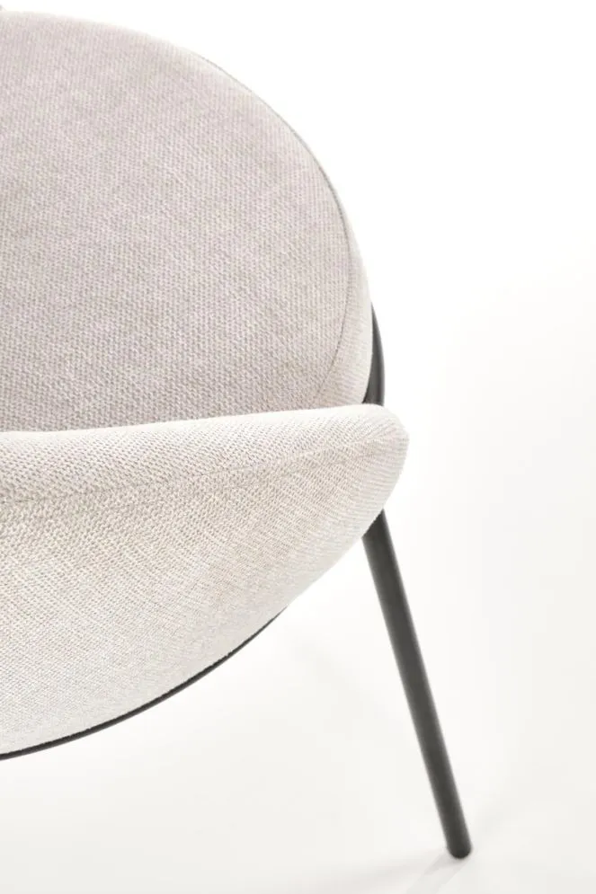 Krzesło K481 beżowe tapicerowane na metalowych nogach | MIRAT. w stylu LOFT kolekcja