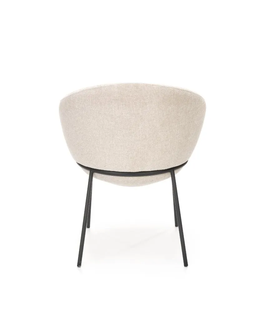 Krzesło K481 beżowe tapicerowane na metalowych nogach | MIRAT. w stylu LOFT kolekcja