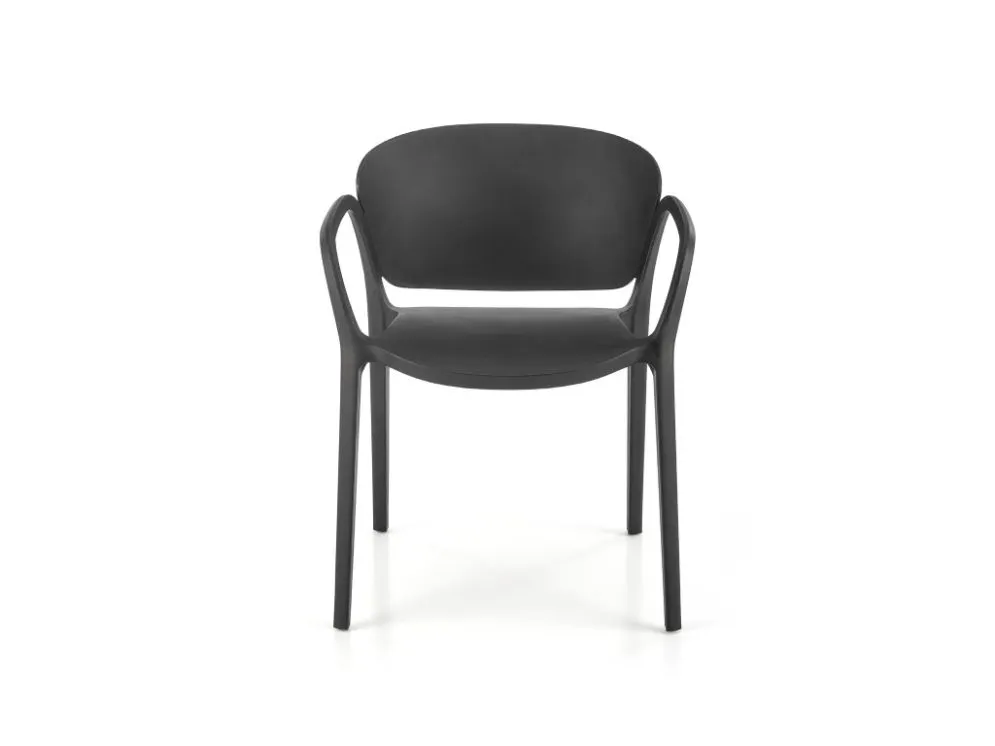 Krzesło K491 czarne z podłokietnikami  I sklep meblowy MIRAT.