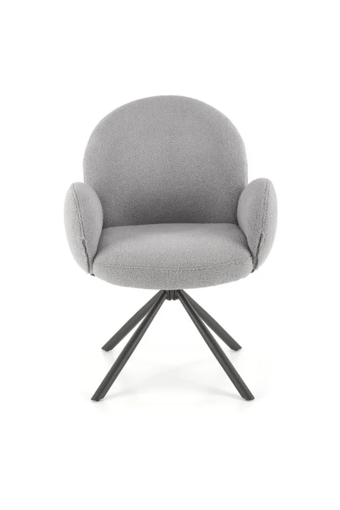 Krzesło K498 szare z podłokietnikami I sklep meblowy MIRAT.