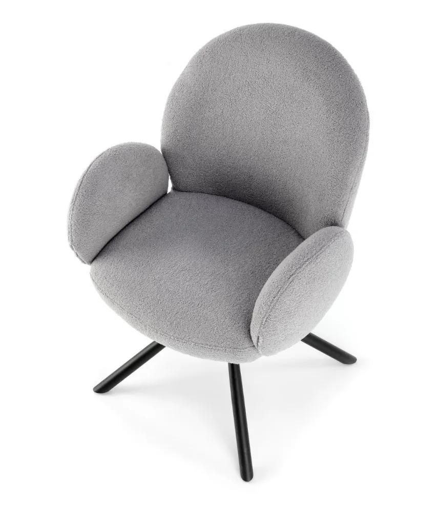 Krzesło K498 szare z podłokietnikami I sklep meblowy MIRAT.