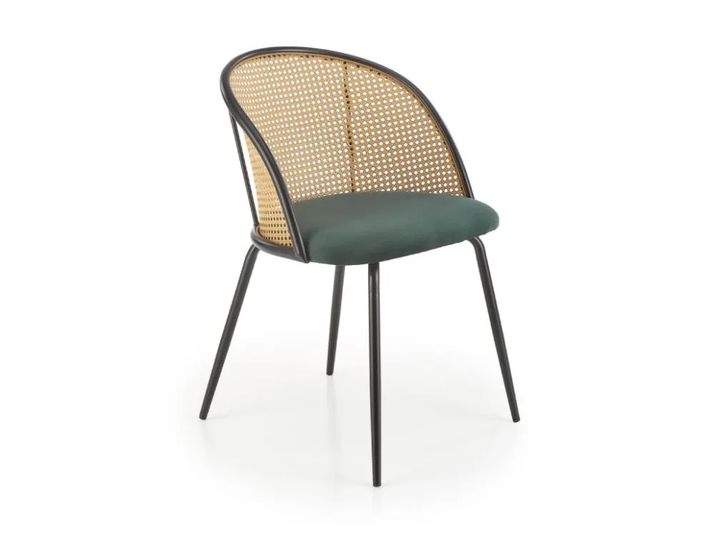 Krzesło K508 VELVET zielone w stylu boho I sklep meblowy MIRAT. styl VINTAGE