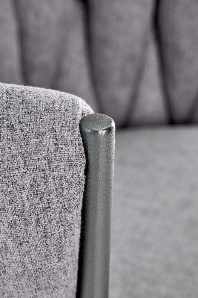 Krzesło K516 szare z plecionym oparciem I sklep meblowy MIRAT.