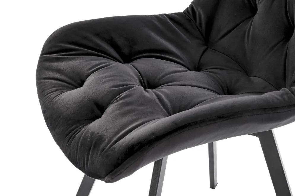 Krzesło K519 VELVET czarne w stylu loft I sklep meblowy MIRAT.
