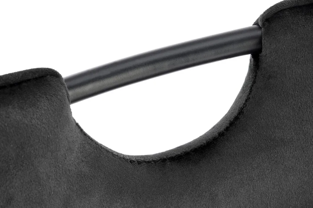 Krzesło K521 VELVET czarne z uchwytem I sklep meblowy MIRAT.