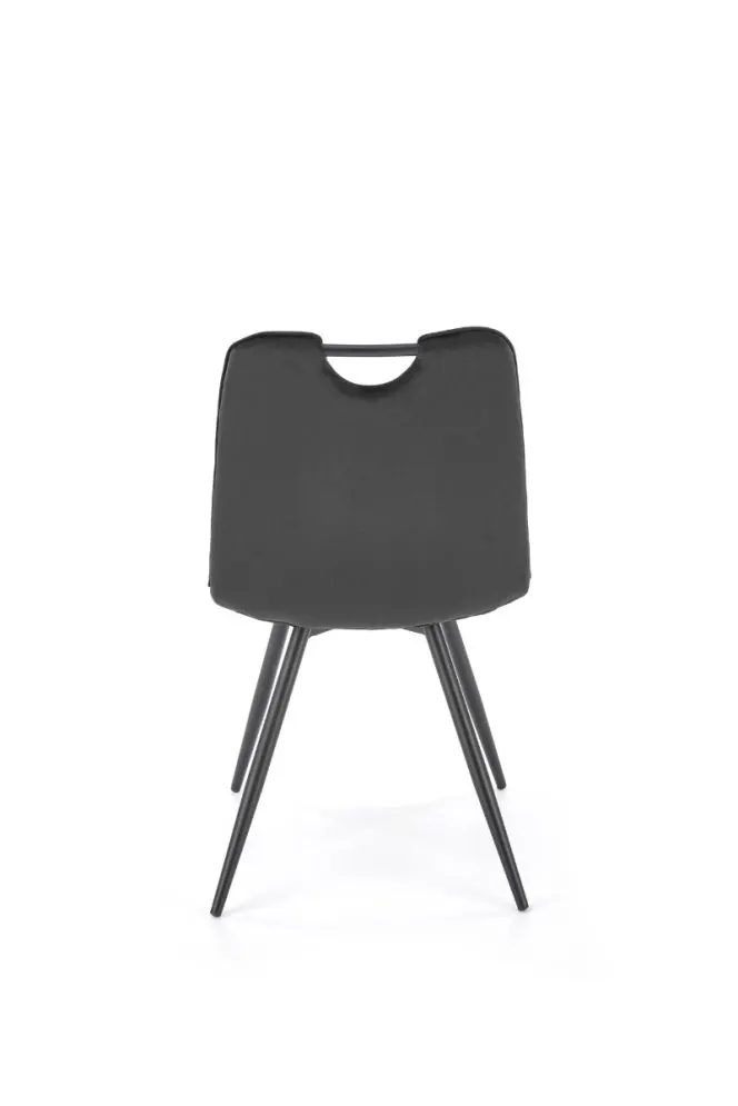 Krzesło K521 VELVET czarne z uchwytem I sklep meblowy MIRAT.