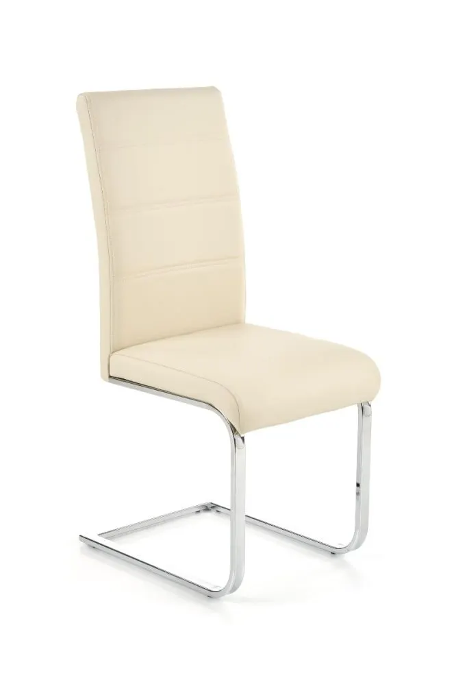 Krzesło K85 kremowe tapicerowane w nowoczesnym stylu | MIRAT.