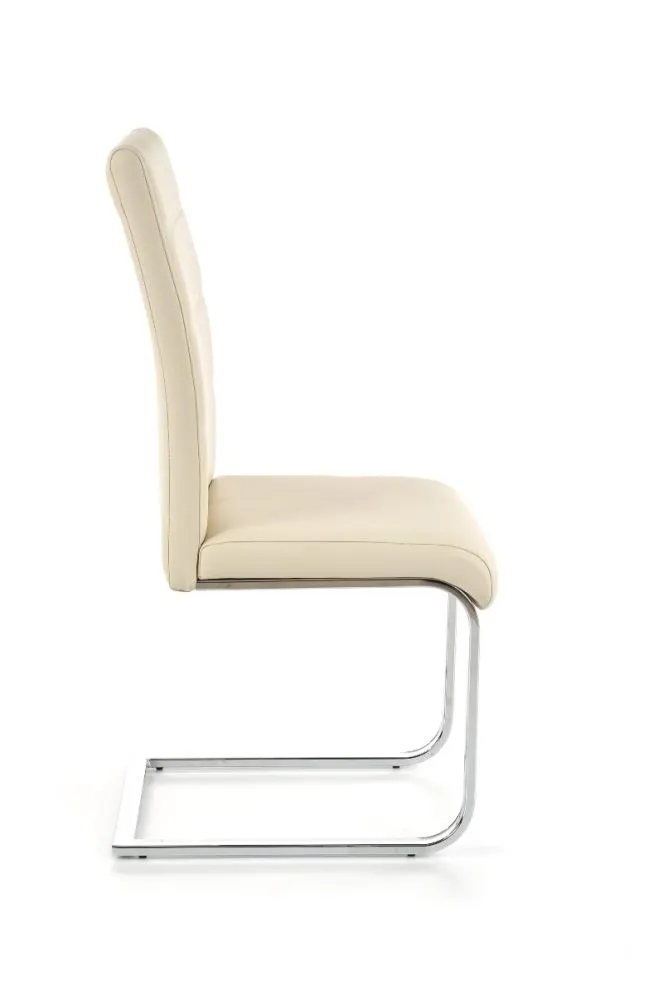 Krzesło K85 kremowe tapicerowane w nowoczesnym stylu | MIRAT.