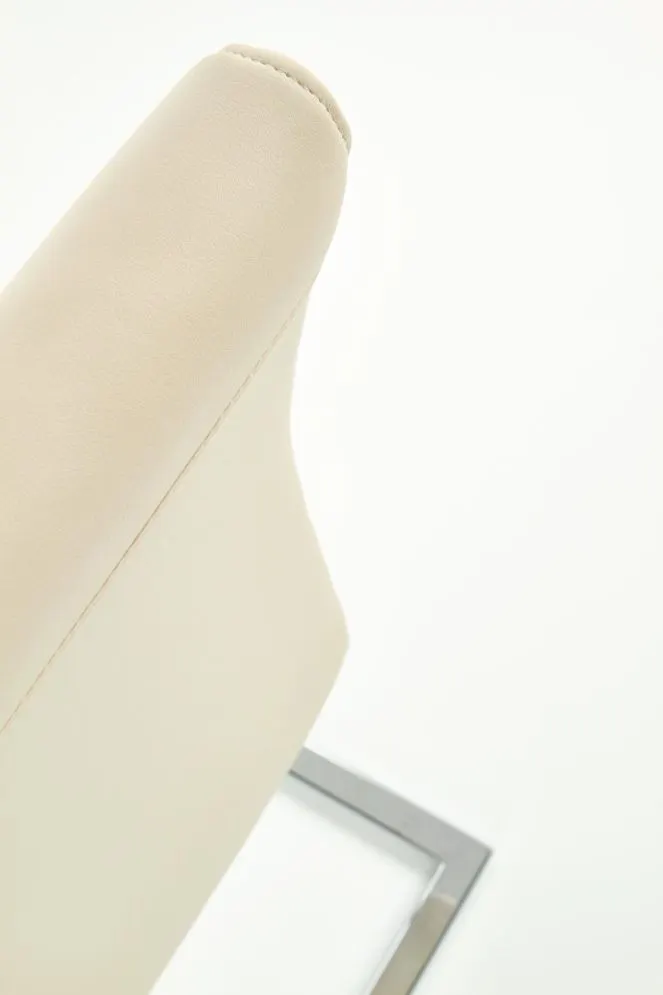 Krzesło K85 kremowe tapicerowane w nowoczesnym stylu | MIRAT.