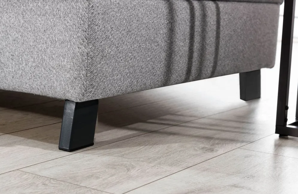 Narożnik z funkcją spania KAIROS VELVET szary prawy do salonu I sklep meblowy MIRAT. styl GLAMOUR