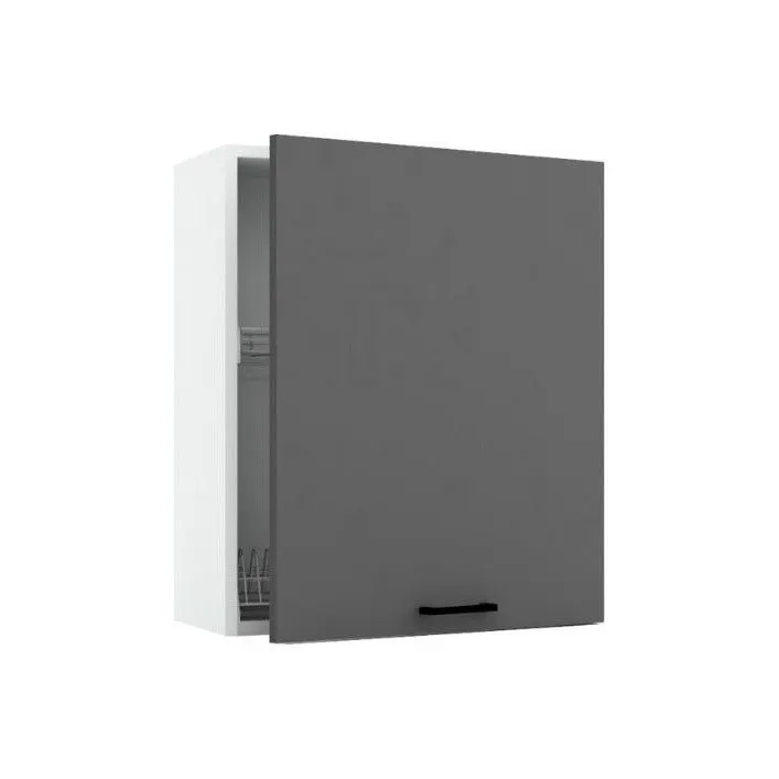 Szafka kuchenna wisząca z ociekaczem 60 CLARA W60 SU P/L szara firmy Stolkar | MIRAT. kolekcja CLARA