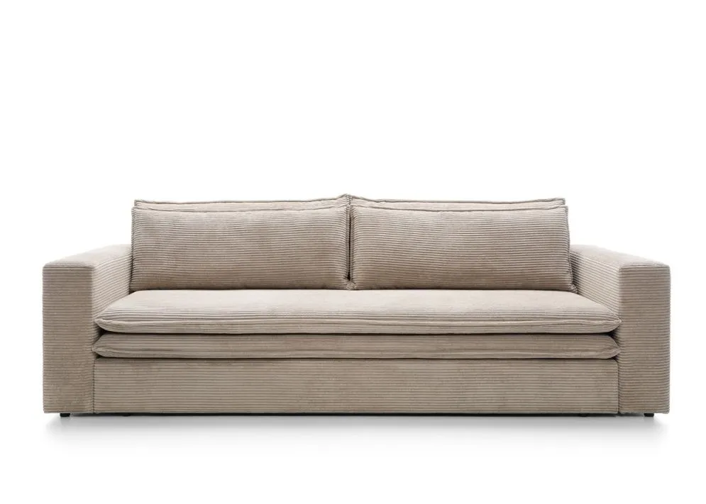 Sofa rozkładana LUNA beżowa sztruksowa I sklep meblowy MIRAT.