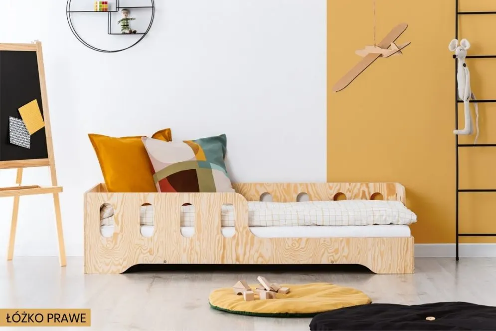 Łóżko dziecięce KIKI 1 80x140 sosna polskiej produkcji | MIRAT. w stylu kolekcja