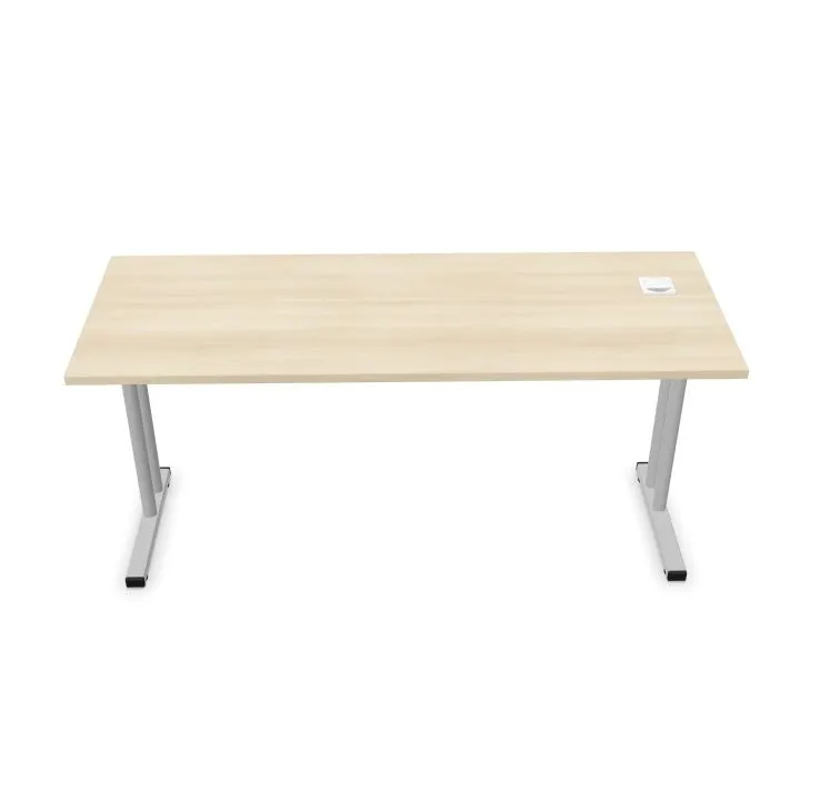 Biurko EASY SPACE C-LEG RC 140x60cm akacjowe proste I sklep meblowy MIRAT.