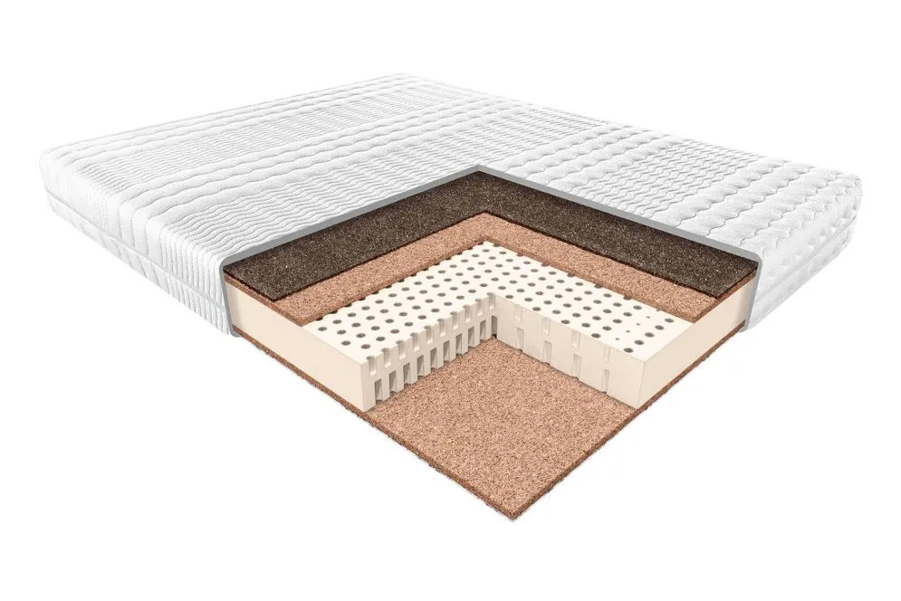 Materac ZEUS 140x200 lateksowy z kokosem antybakteryjny | MIRAT.