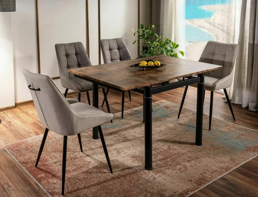 Krzesło tapicerowane KLIF BJORN beżowe do jadalni i salonu I sklep meblowy MIRAT. styl LOFT