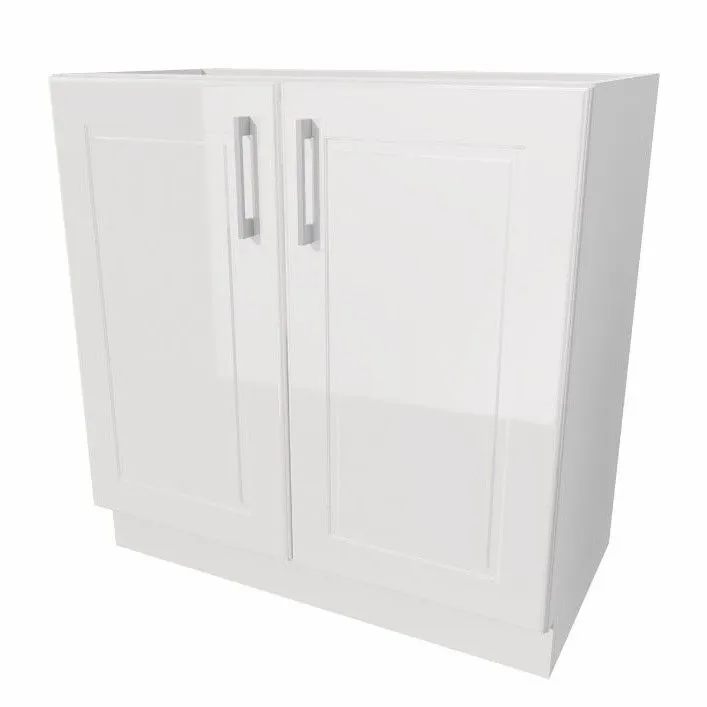 Szafka kuchenna stojąca 80 NATALIA D80 biała z uchwytami | MIRAT.  kolekcja NATALIA