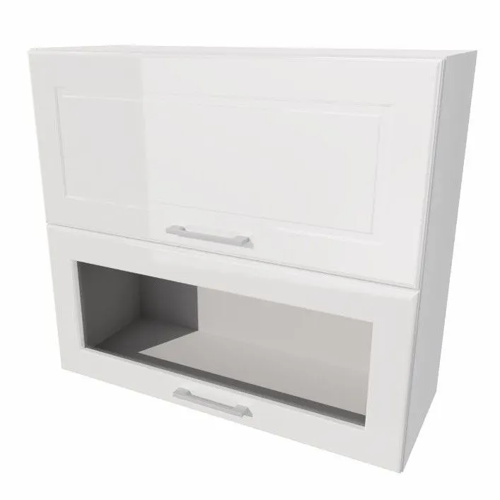 Szafka kuchenna wisząca 80 NATALIA WS80GRF/2 SD biała z dwoma frontami | MIRAT.  kolekcja NATALIA