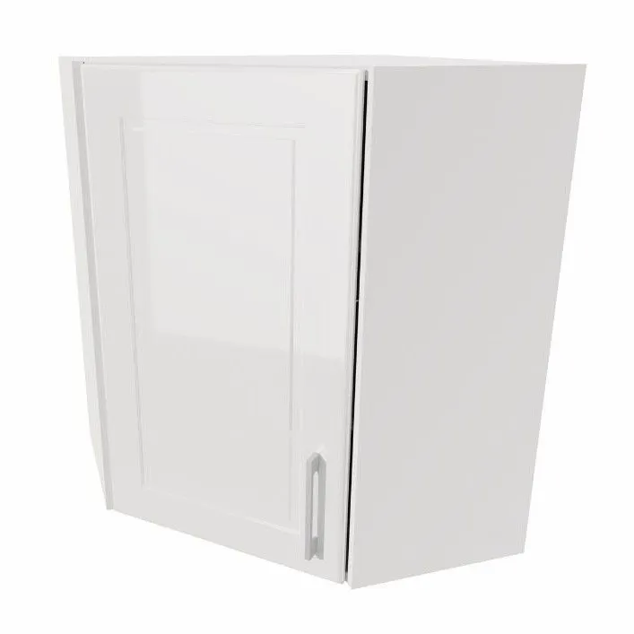 Szafka kuchenna narożna 60 NATALIA WR P/L biała z półkami | MIRAT.  kolekcja NATALIA