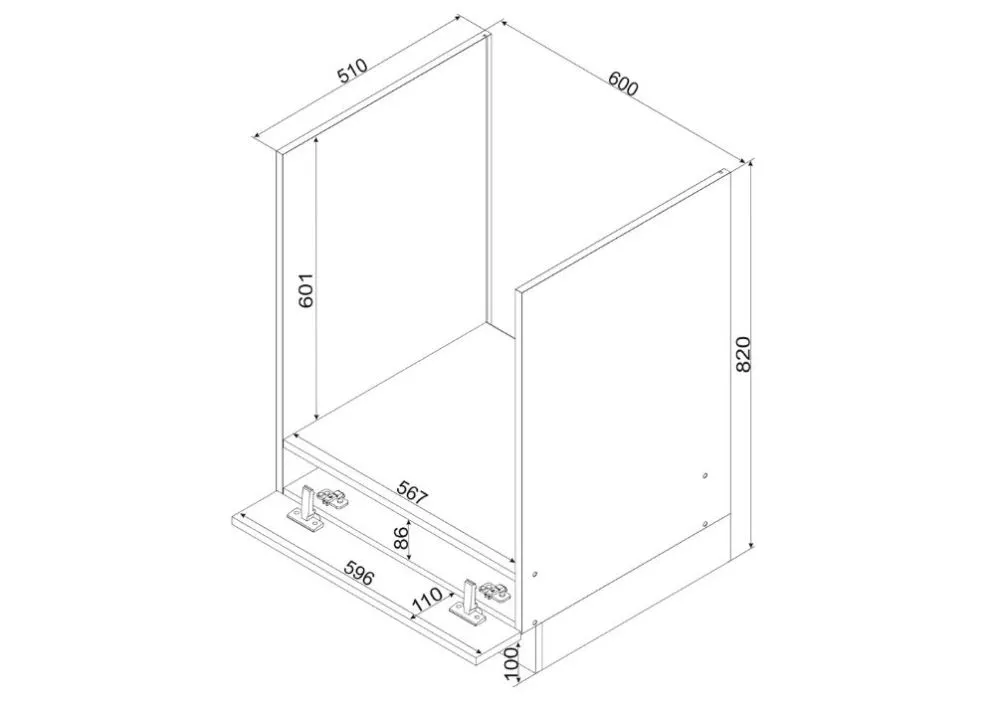 Szafka pod piekarnik 60 NATALIA DK60 szara kuchenna | MIRAT.  kolekcja NATALIA