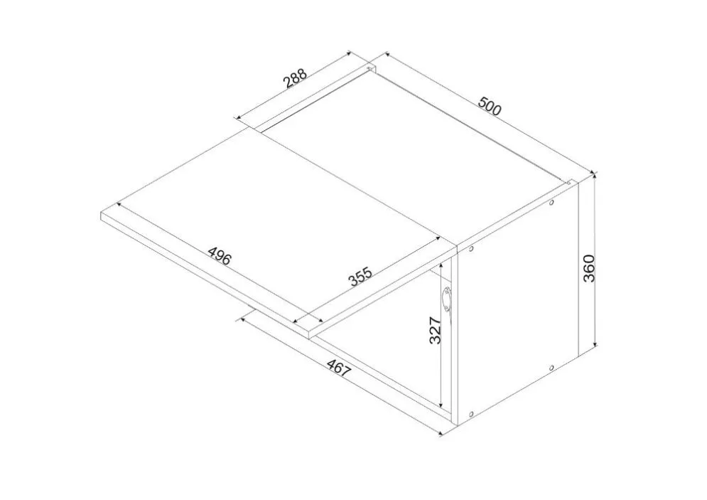 Szafka kuchenna wisząca 50 NATALIA W50 OKGR jasnoszara okapowa | MIRAT.  kolekcja NATALIA