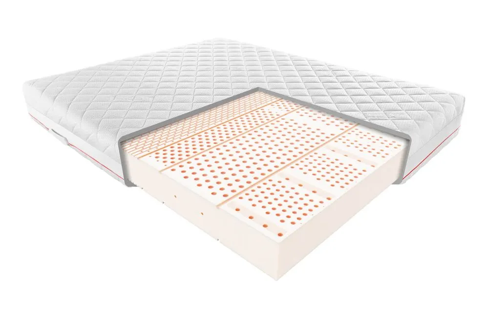 Materac lateksowy DEMETER 100x200 siedmiostrefowy | MIRAT.