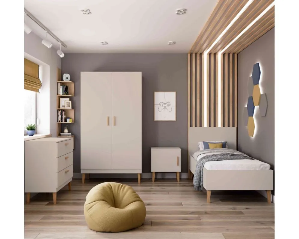 Szafa KUBI kaszmirowa I sklep meblowy MIRAT. styl SKANDYNAWSKI kolekcja KUBI