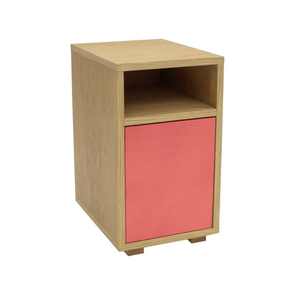 Szafka nocna SIMPLE drewniana z półką | MIRAT. w stylu  kolekcja