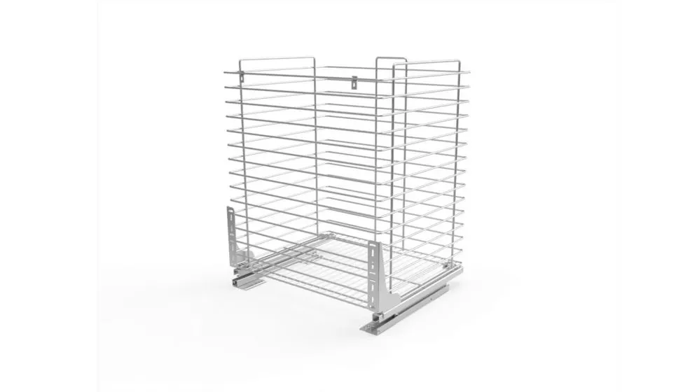 Szafka łazienkowa wysoka ARCO 40 cm grafitowa z opcją kosza na pranie | MIRAT  kolekcja ARCO