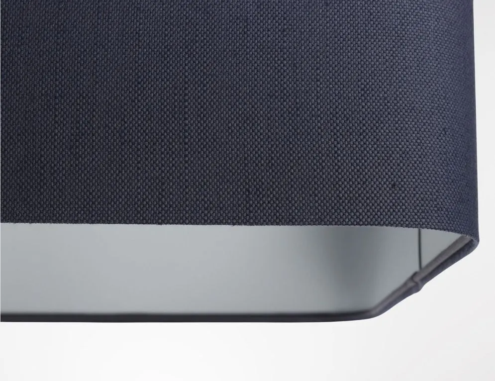 Lampa wisząca KWADRO LEN 004-40w30 granatowa/szara elegancka I sklep meblowy MIRAT.