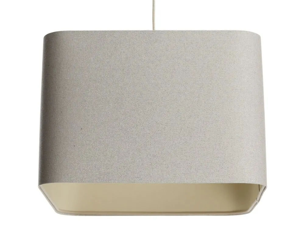 Lampa wisząca KWADRO LEN 007-40w25 jasnobeżowa sufitowa I sklep meblowy MIRAT.