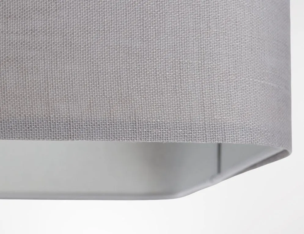 Lampa wisząca KWADRO LEN 009-40w25 szara lniana I sklep meblowy MIRAT.