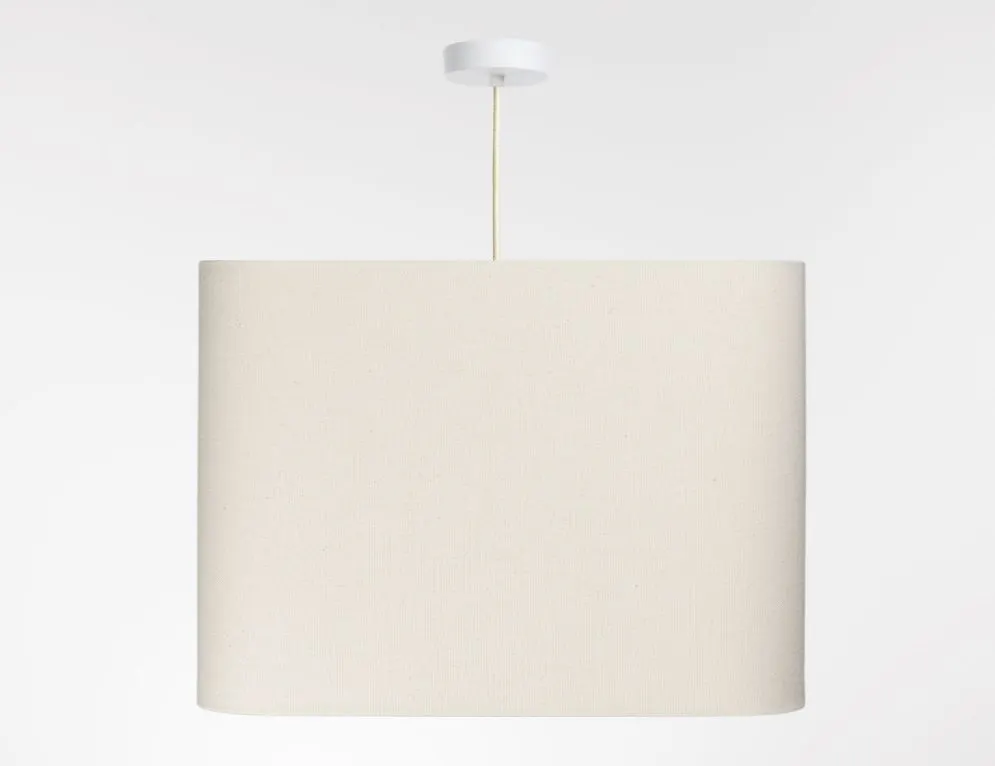 Lampa wisząca KWADRO LEN 011-40w30 kremowa minimalistyczna I sklep meblowy MIRAT.