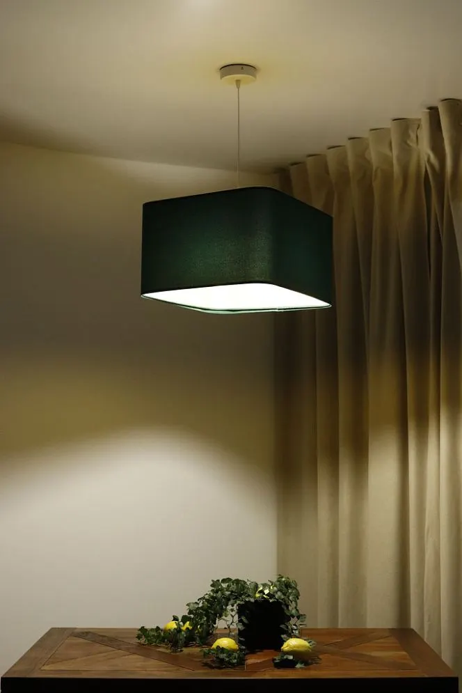 Lampa wisząca KWADRO SUE 40w20 zielona/złota glamour I sklep meblowy MIRAT.  kolekcja KWADRO-BPS