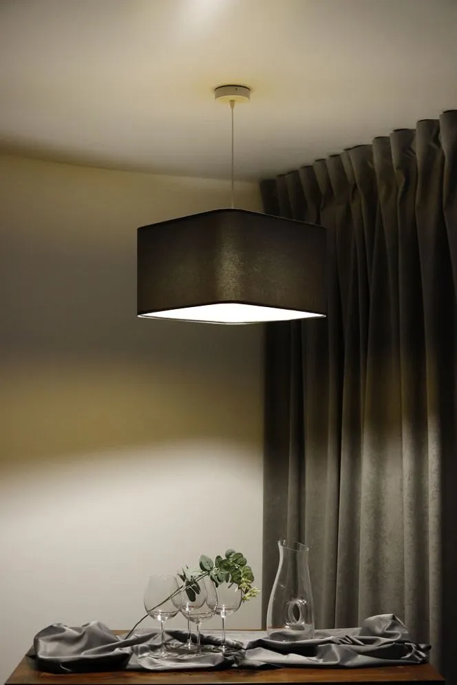 Lampa wisząca KWADRO SUE 40w30 grafitowa/złota polskiej produkcji I sklep meblowy MIRAT.  kolekcja KWADRO-BPS