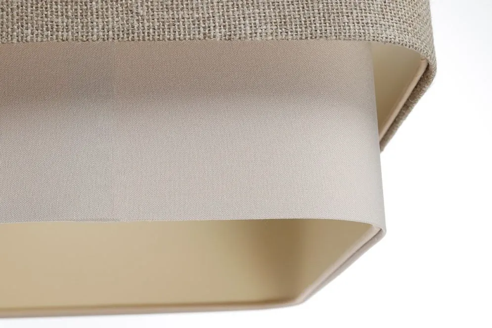 Lampa wisząca KWADRO DUO 009 51x47cm beżowa/kremowa boho I sklep meblowy MIRAT.