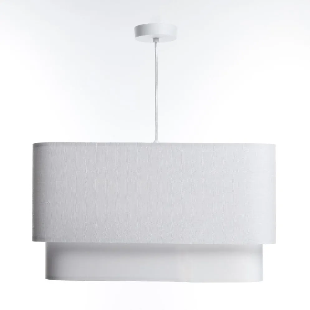 Lampa wisząca KWADRO DUO 010 51x47cm biała minimalistyczna I sklep meblowy MIRAT.
