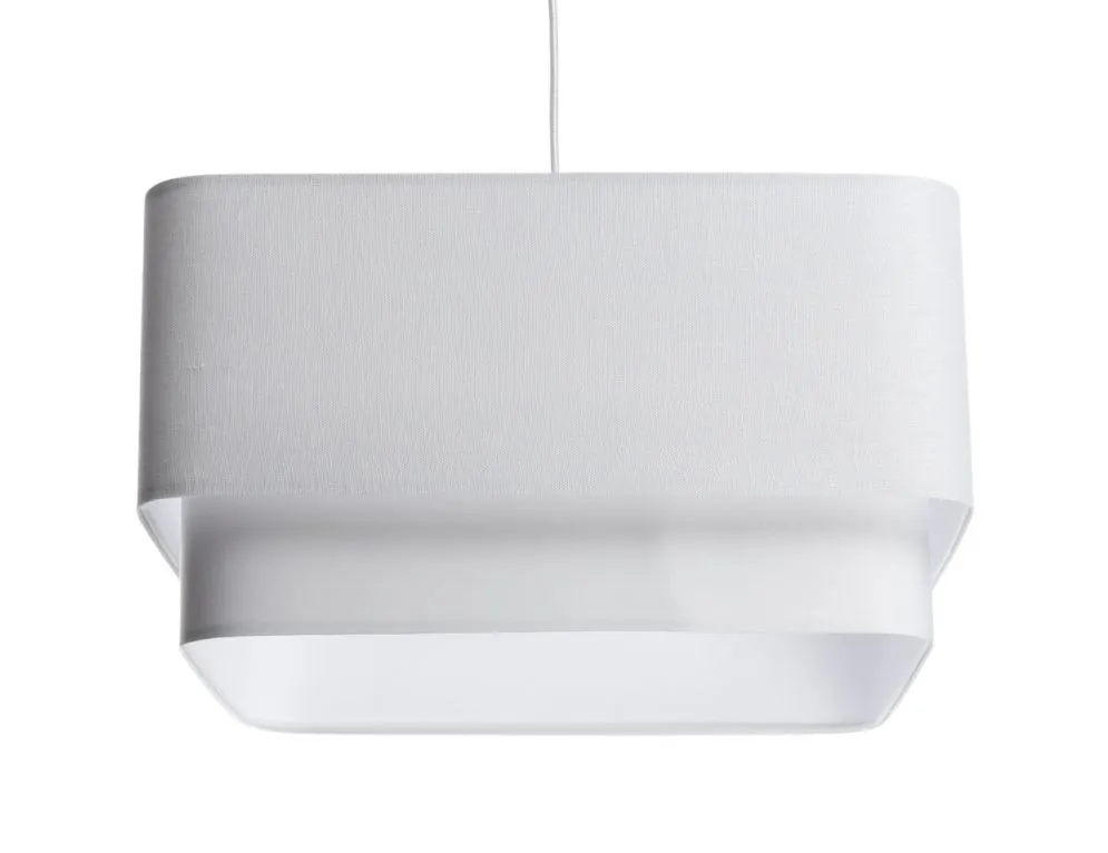 Lampa wisząca KWADRO DUO 010 51x47cm biała minimalistyczna I sklep meblowy MIRAT.