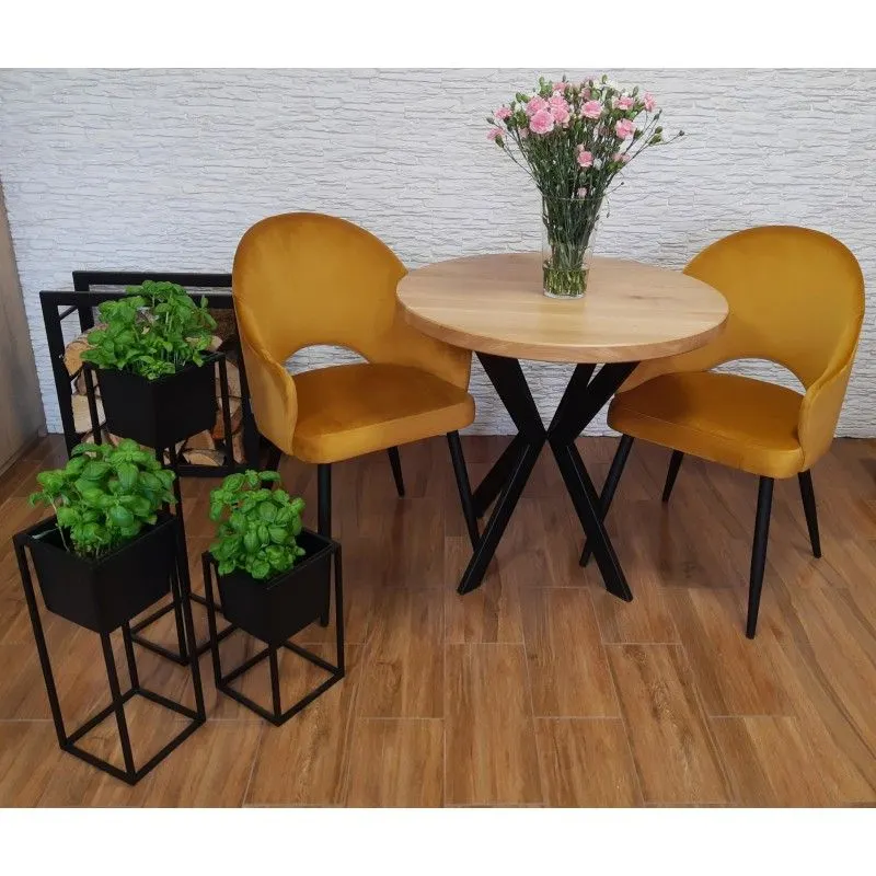 Kwietnik LAURA 25x25x35cm czarny stojący I sklep meblowy MIRAT. styl LOFT