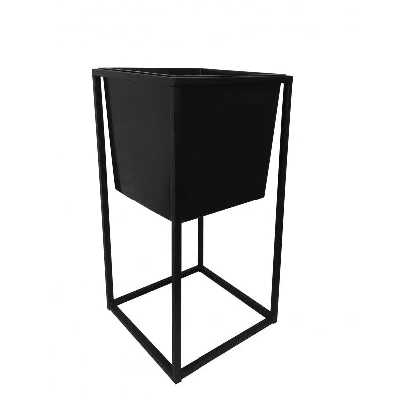 Kwietnik LAURA 25x25x50cm czarny stojący I sklep meblowy MIRAT. styl LOFT