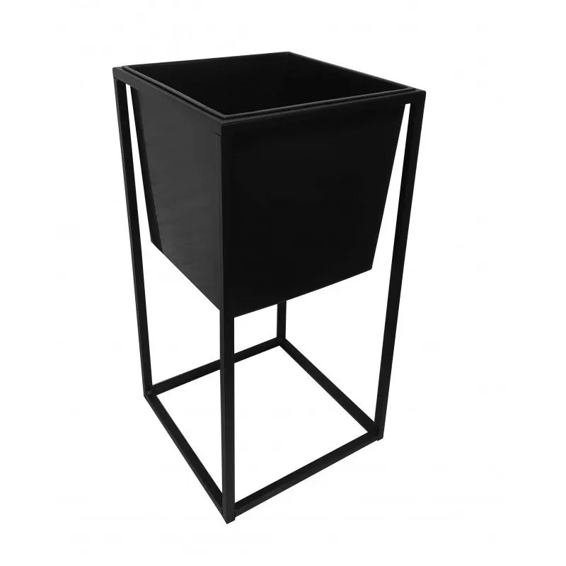 Kwietnik LAURA 25x25x50cm czarny stojący I sklep meblowy MIRAT. styl LOFT