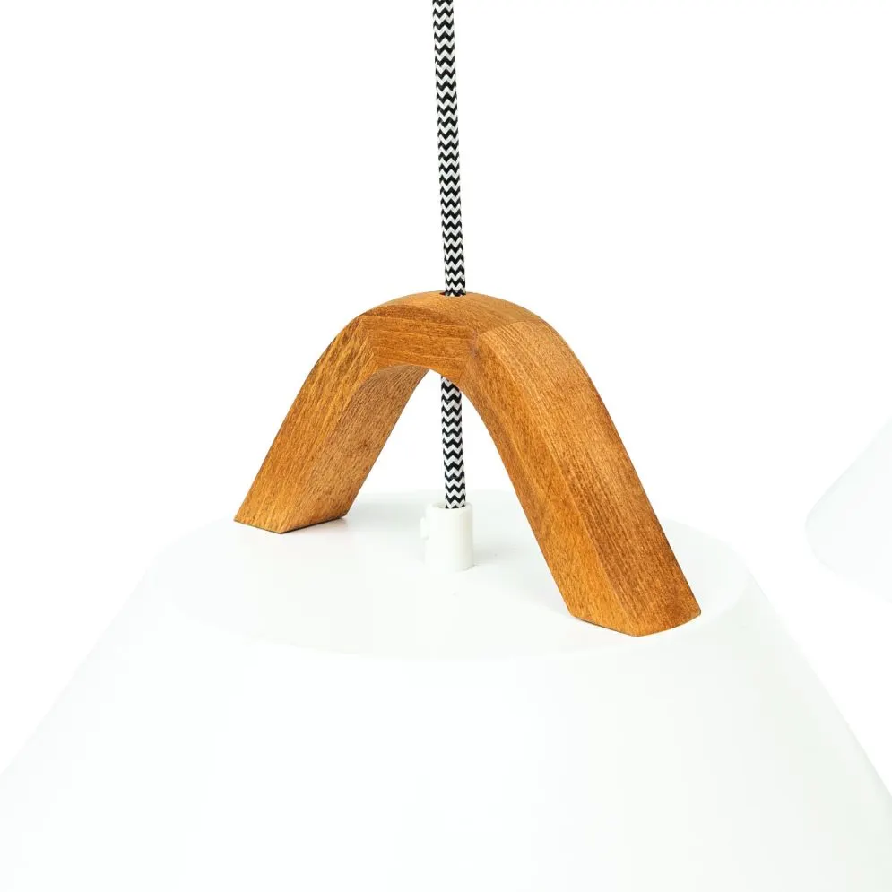 Lampa wisząca ALMITARA I biała w stylu skandynawskim I sklep meblowy MIRAT.