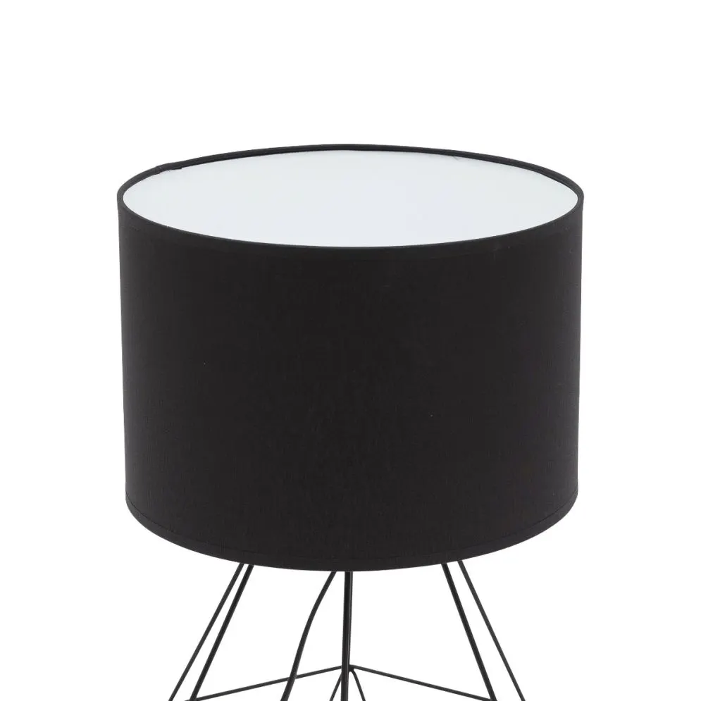 Lampa stołowa BENIGNE czarna w stylu loft I sklep meblowy MIRAT.